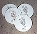 Seahorse Absorbent Drink Coaster set - Handmade by McCarter Coasters - 4.38 inch (4pc) - Made in USA