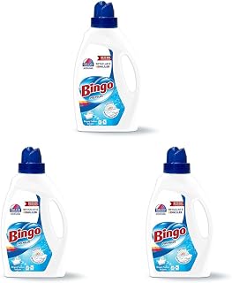 Bingo Sıvı Deterjan 1755 ml, Renkli & Beyaz, Beyaz Sabun 3lü paket