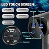 Massage Gun Deep Tissue - Portable Muscle Massage Gun, 30 Speeds with LCD Touch Screen, Electric Back Massager for Pain Relief, 6 Heads for Shoulder & Body Relaxation (Black) #3