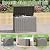 GULAIMOAO Outdoor Storage Box, 45 Gallon Deck Box with Lockable Lid, Waterproof Resin Storage Bin for Cushions, Garden Tools, Patio Furniture, Grey
