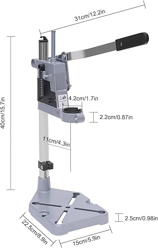 Miniatura 3 de LINISHOP Soporte de prensa de taladro de piso, abrazadera de banco, soporte de prensa de taladro, herramienta de reparación de banco de trabajo para