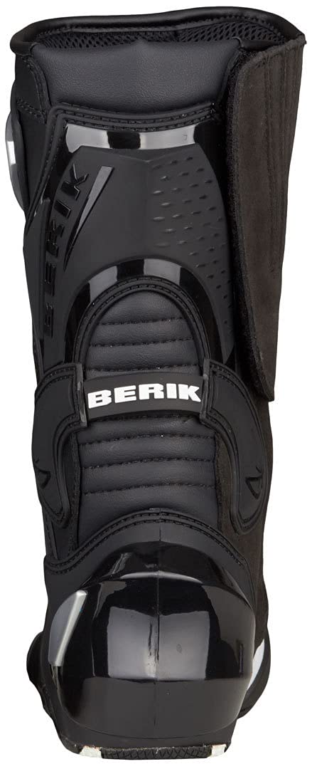 Berik Race-X Racing Motorradstiefel, schwarz/weiß, 48 | Leder