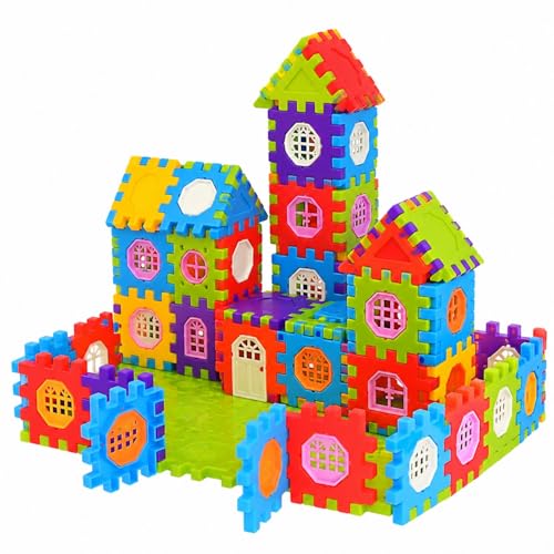 JICIKI Ensemble de 100 Blocs de Construction emboîtables STEM pour Enfants