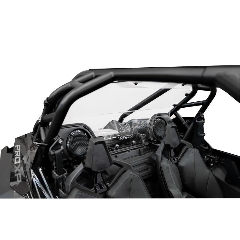 Tusk UTV Polycarb Rear Window Clear - Scratch Resistant - With Speaker Cut Outs For POLARIS RZR Pro XP 4 Premium 2020-2022