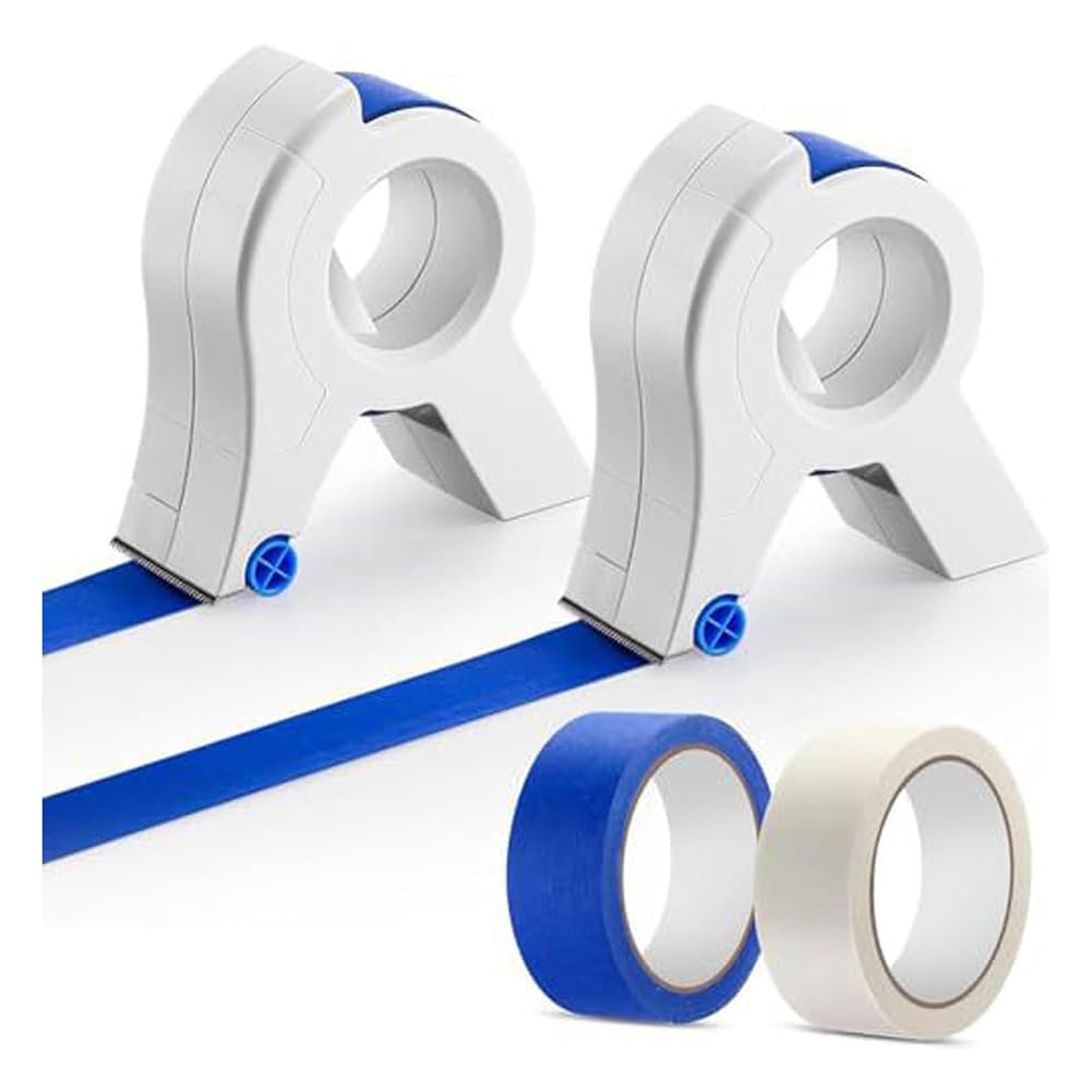 Applicatore di Nastro per Mascheratura, Nastro per Pittori, Set di Mascheratura Portatile, Taglierina SharpTape per Verniciatura, Finestre, Telai di Porte