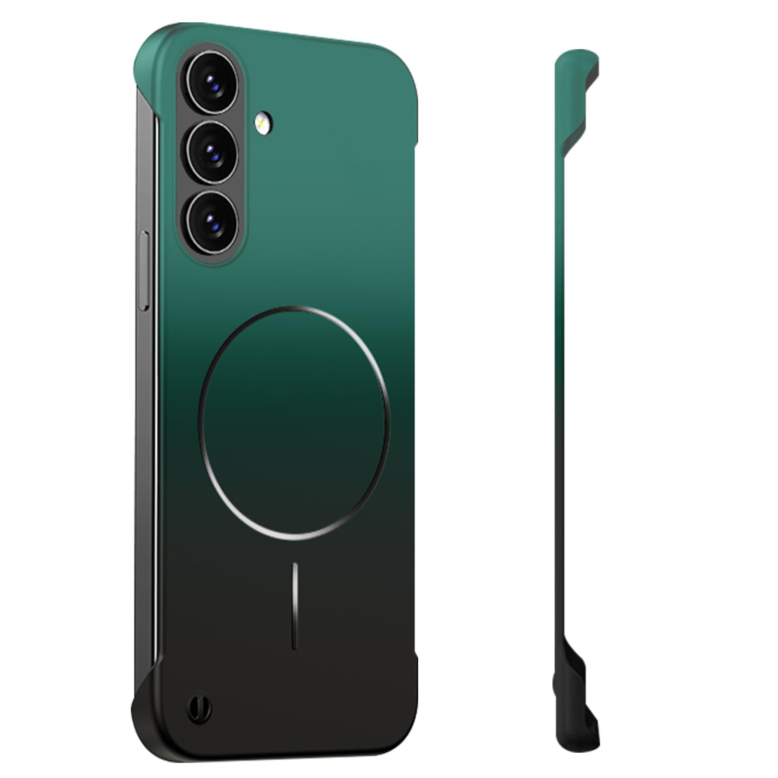 Coque Samsung S25 Plus dégradé vert compatible avec MagSafe sans bord - 8
