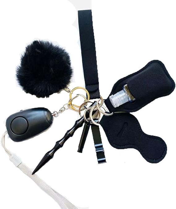 SelfDefenseKeychainSet for Women, Safety Keychain for Women with