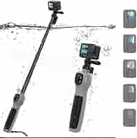 Amazon | Gopro Hero 13 12 11 10 9 8 MAX 対応 自撮り棒 防水