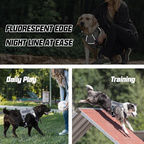 Image of AUROTH Dog Harness for Small Medium Dogs, Tactical No Pull Dog Vest