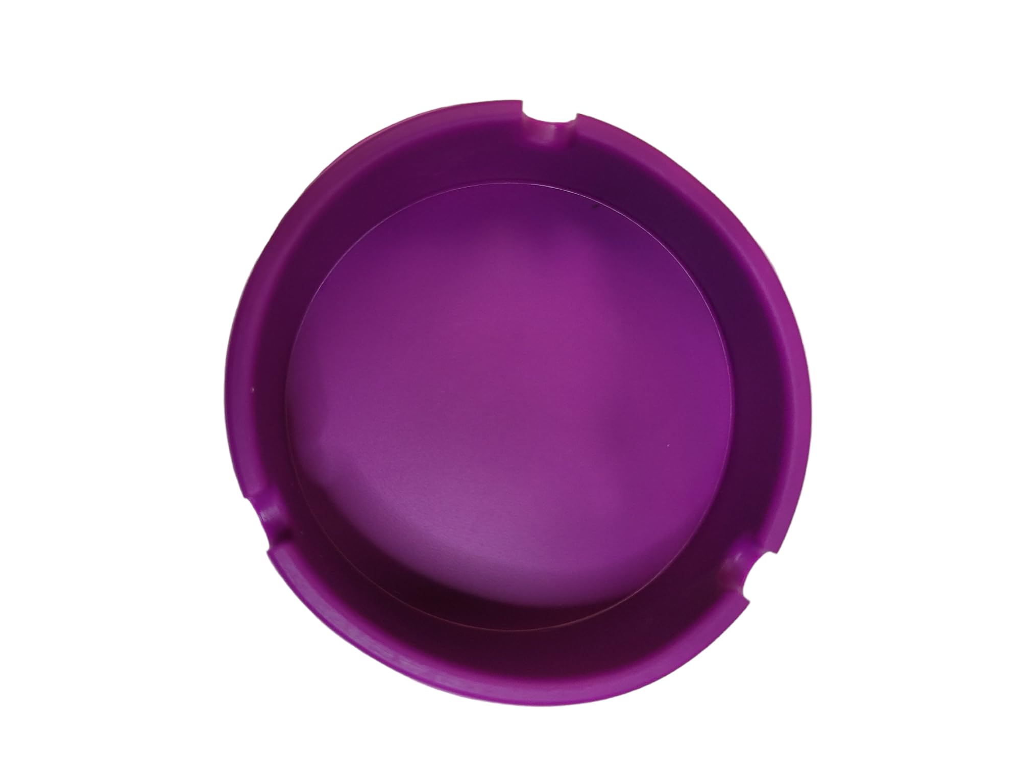 Eclipse Solid Color Silicone Ashtray, 2pcs (Purple)