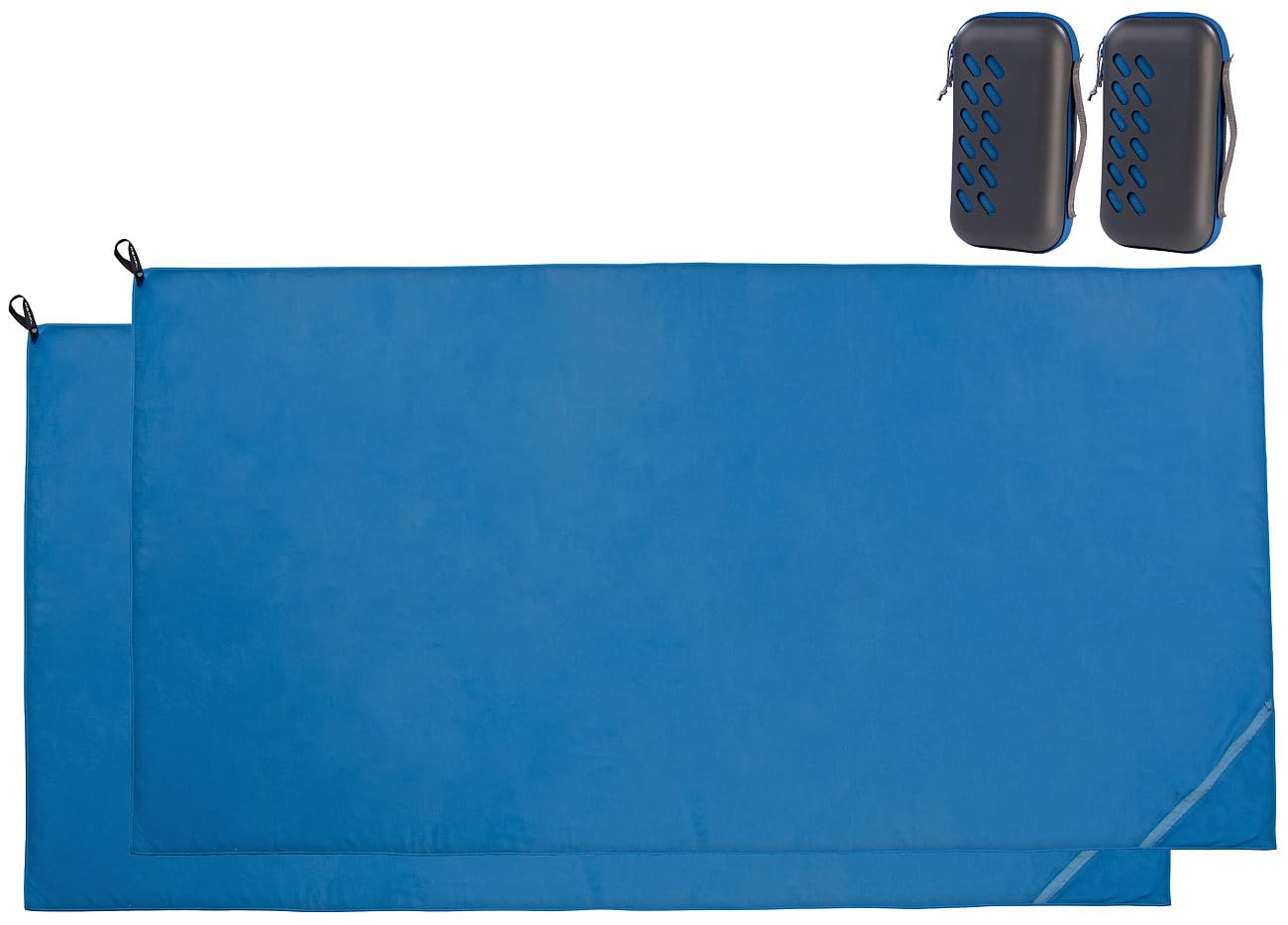 Pearl asciugamani micro: Asciugamano in microfibra, con tasca, asciugatura rapida, blu (asciugamani in microfibra per esterni, asciugamano da trekking)