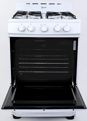 Vista 4 de Avanti Horno de cocina de gas, diseño compacto independiente, capacidad de 2.6 pies cúbicos, 4 quemadores sellados con encendido electrónico