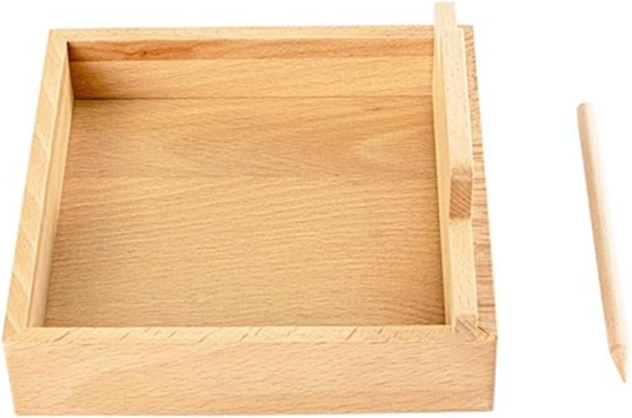 Montessori Wooden Writing Sandbox Toys, Scraping Sand Table Practice ...