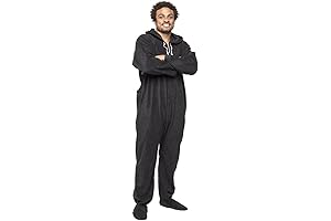 Cozy and Warm: Black Adult Onesie for Men and Women