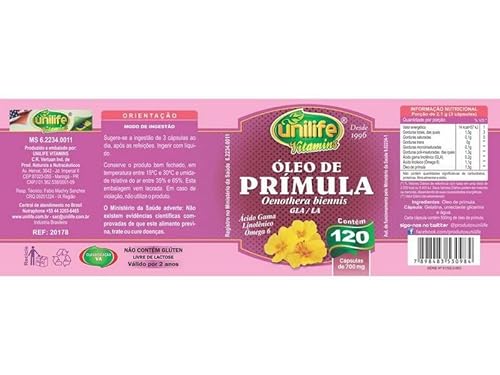 Kit 3 Óleo de Prímula Unilife 120 Cápsulas- 360 cáp