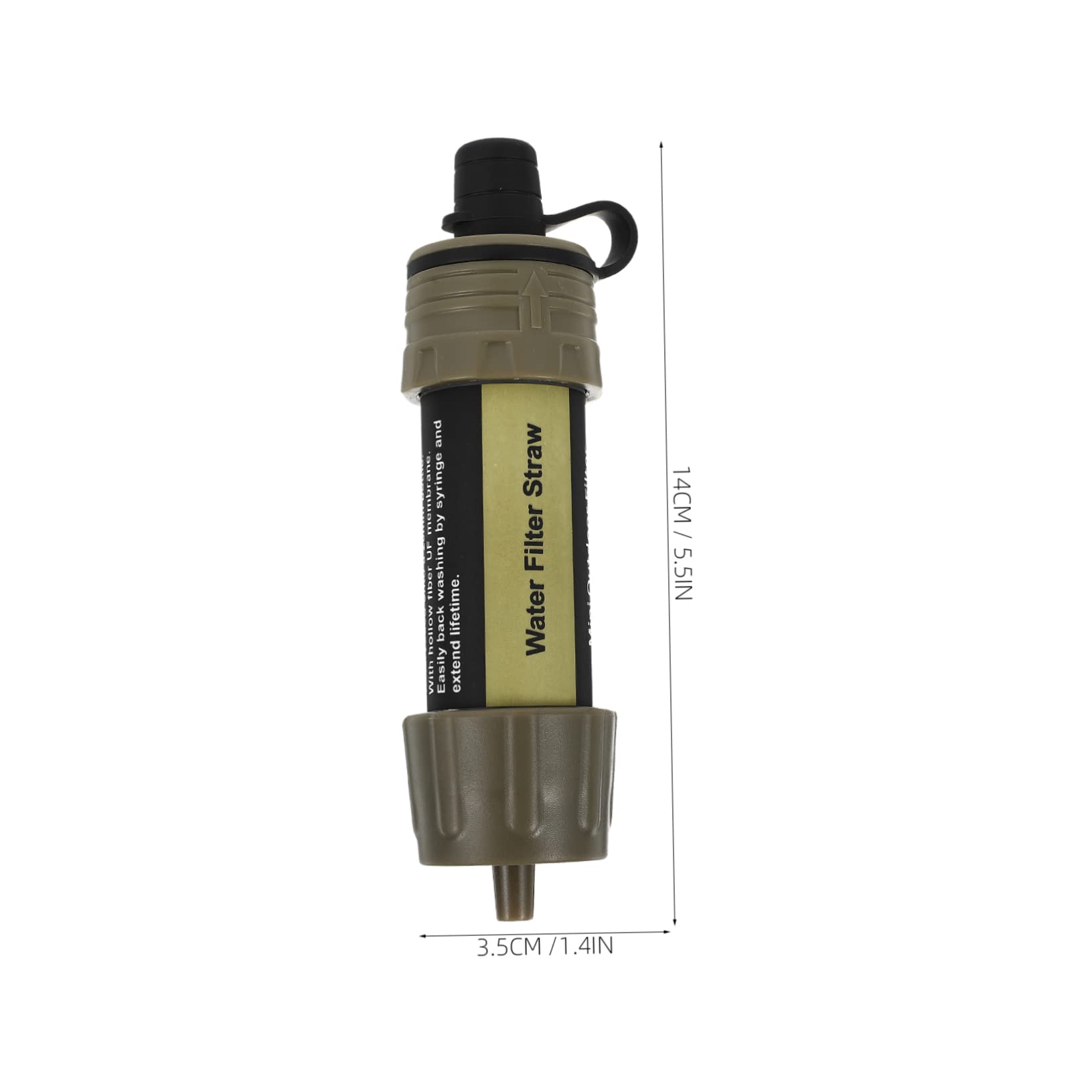 Sosoport 2pièces Filtre à Eau Portable Mini Purificateur Pour Camping Et Activités De Plein Air Élimine Impuretés Et Sédiments Design Léger Et Pratique