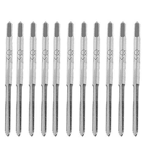Aexit 10 Pcs Dies M1.6 1.6mm High Speed Steel Straight Screw Thread Round Threading Dies Hand Tap