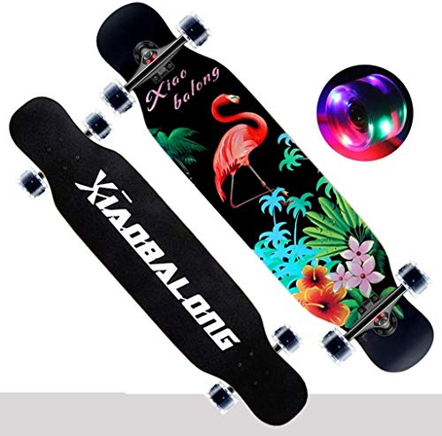 Best Deals! Feceyq Skateboard Longboard Four-Wheeled Scooter Personality Optional Boy and Girl Road ...
