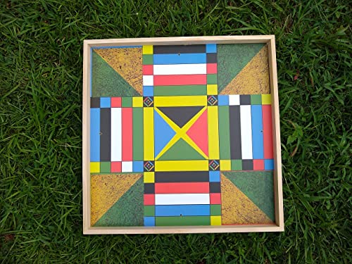 Jamaican Ludo Flag Edition juego de mesa 24in x 24in miniatura 3