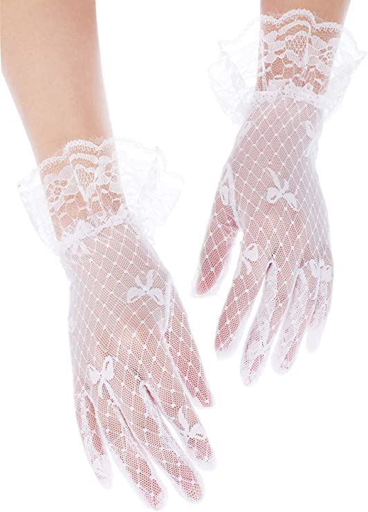 Sahabowi Satin Gloves Formal Bridal Banquet Party Wedding Opera Solid Colorful Mitten For Women2