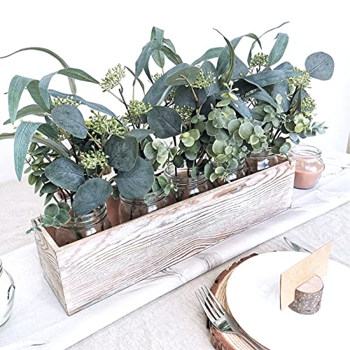 Winlyn 14 Pcs Artificial Eucalyptus Leaves Stems Bulk Faux Greenery Stems Green Branches Seeded Eucalyptus Plant For Floral Arrangement Vase Centerpieces Bouquets Wreaths Wedding Holiday Greens Decor #TOP4