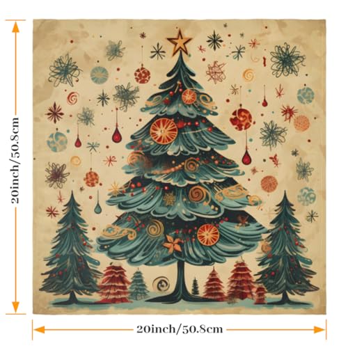 Servilletas de Tela Xmas Navidad Set 6 50.5x50.5 cm miniatura 2