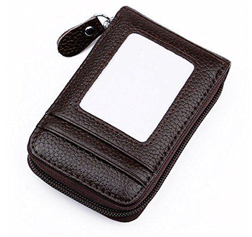 Men's Boys Leather Wallet Credit Card Holder Bag Coin Zipper Pocket Organizer RFID Blocking Thin Purse Hodler4