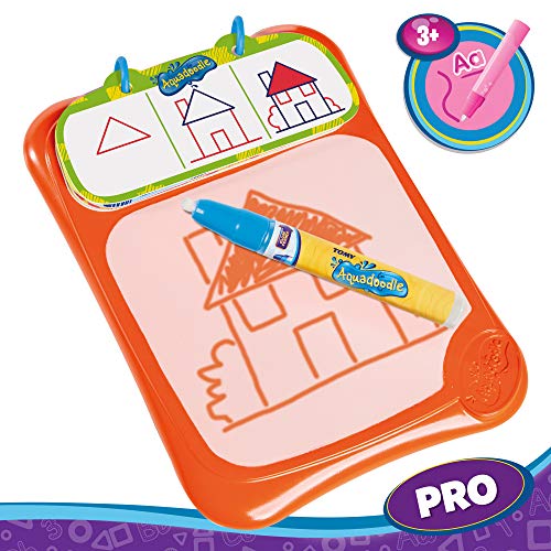 Aquadoodle How to Doodle Water Doodle Pad, Official TOMY No Mess Colouring & Drawing Water Based Sketch Pad, Suitable for Children 36 Months+