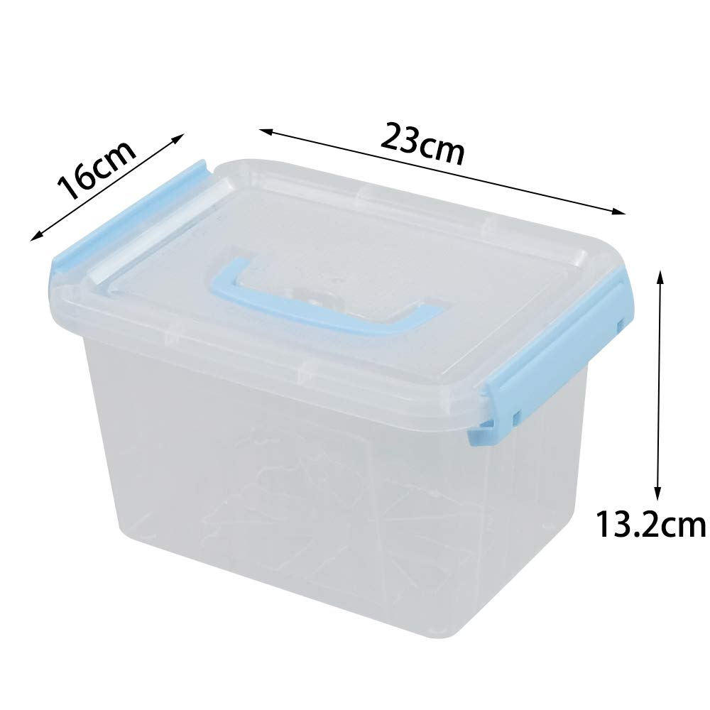 6 Transparente Aufbewahrungsboxen Mit Deckel – Je 3 Liter, Stapelbar, Perfekt Für Ordnung Im Haushalt