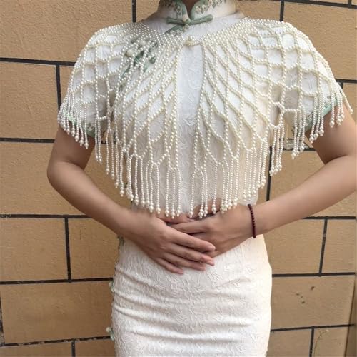 Châle de mariage pour couvrir les épaules avec des perles chics