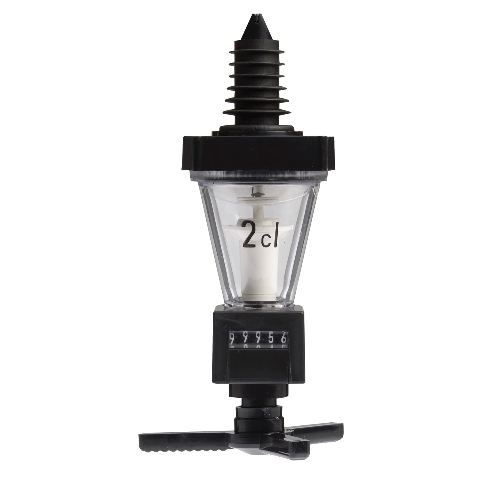 Westmark Dosiergerät mit Zählwerk, Dosierung pro Ausguss: 2 cl, Kunststoff, Standard, Schwarz/Transparent, 94202260