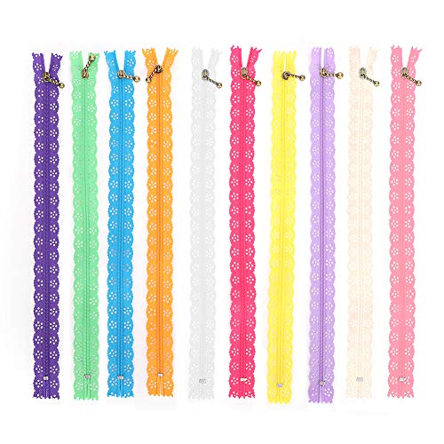 Recopilación de Cremalleras más recomendados. 50 Cremalleras de Nylon para Costura, Cierres de Poliéster, 10 Piezas 30 cm x 2 cm, Accesorios de Vestir para Bricolaje Sastre Artesanal Bolsa Cama Vestido de Novia