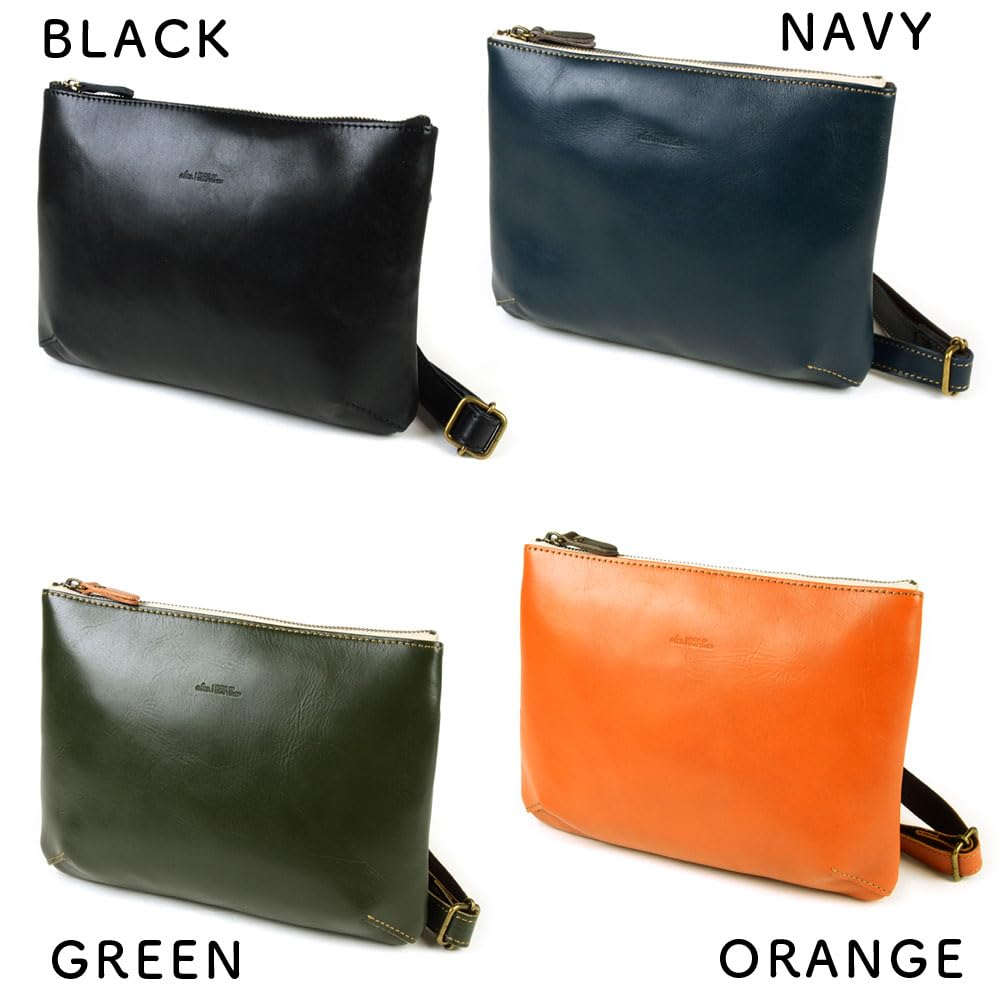 みのさ✨パパス レザー シボ サコッシュ ショルダーバッグ ロゴ