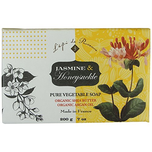 Jardins De France Jasmine and Honeysuckle Organic Soap 200 G