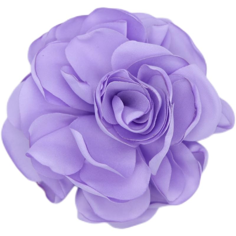 Image of Rose Brooch and Pin for Women Elegant Delicate Flower Pin Shawl Clip Duck Beak Clip for Women's Dress Banquet Party Jewelry Gift