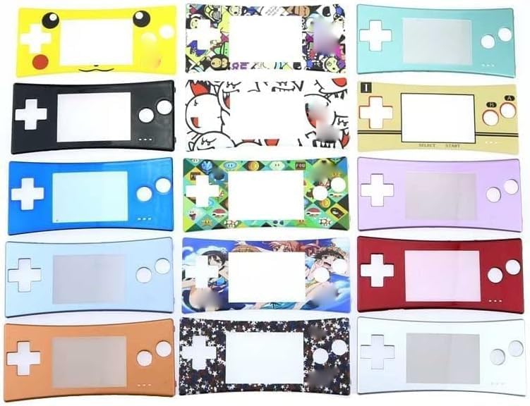Front Faceplate Cover for Gameboy Micro GBM System Front Case Housing Shell Replacement (Red)
