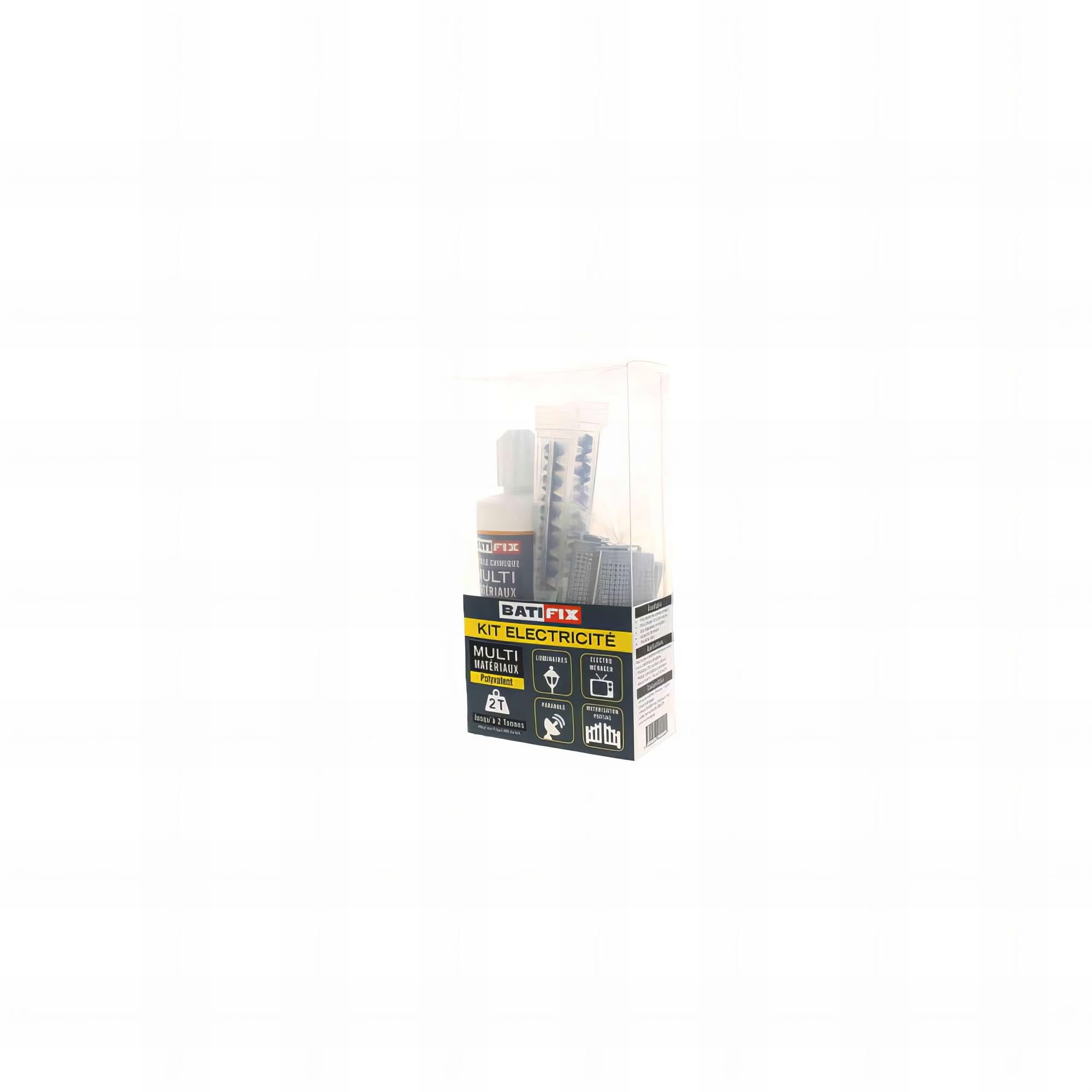 Kit scellement chimique Kitchim Max Menuisier Pl 300Ml - 8Tam 16X130-8Tig 10X160-8 Ecr.Rond - 2 Can