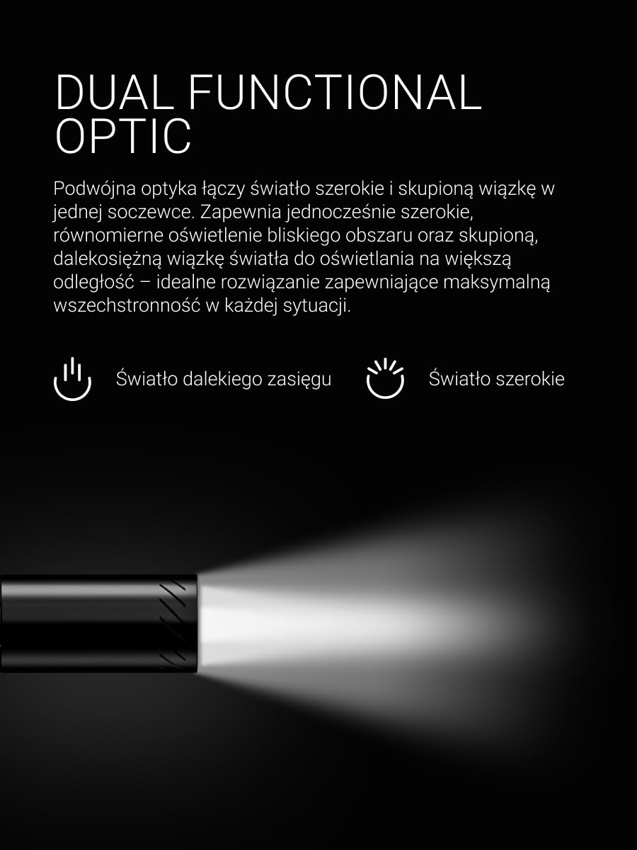 Zweibrüder ZB4P lampa długopisowa, latarka 400 lumenów – kompaktowa mini latarka LED z regulacją ostrości, Dual Functional Optic, ładowana przez USB-C, idealna na co dzień i outdoor