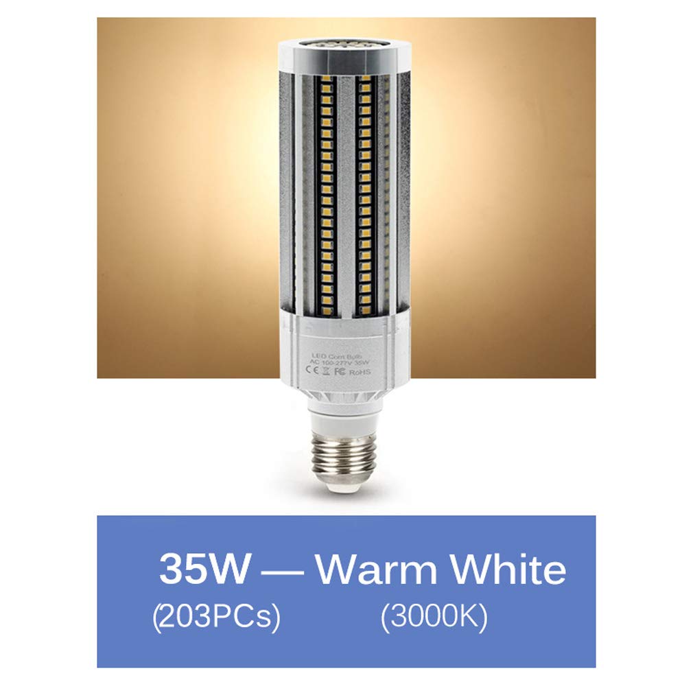 Lampadine LED E27 Luce Bianca Fredda/Caldo, 15-100W 6000K 4000LM Lampadine Mais Led E27 Equivalenti A 300W Incandescenza Lampadine E27 Led Pannocchia Lampada Lampadina Non Dimmerabile,Warm white,35W