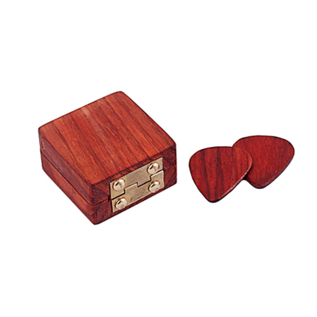 ifundom 3 Pièces médiators de Guitare et médiators de Pouce ukulélé Organisateur de médiator de Basse de Banjo Box boîtes Accessoires The Bambou Rouge