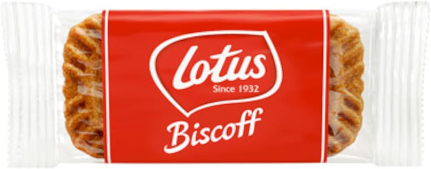 Lotus Biscoff Galletas "Welcome" envueltas indivuidualmente con sabor caramelizado, 300 piezas (1875 g) (4 cajas (1200 galletas)