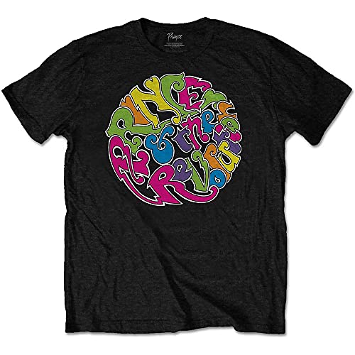 Image of Prince Men's in a Day (Back Print) Regular Fit Crew Neck Short Sleeve T - Shirt, Black (Black Black), Large (Manufacturer Size:Large)