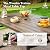 HERA'S HOUSE 7-Piece Indoor/Outdoor Dining Set for 6-64" Rust-Resistant Metal Table & 4.7" Cushioned Chairs, All-Weather Patio and Dining Room Furniture for Deck Kitchen Garden Backyard