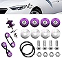 Bumper Quick Release Fasteners Kit, JDM Quick Release Holders Front Rear Bumper Fasteners Trunk Band Fenders Clip Kits for Car Bumper Trunk Fender Hatch Lid (Purple)