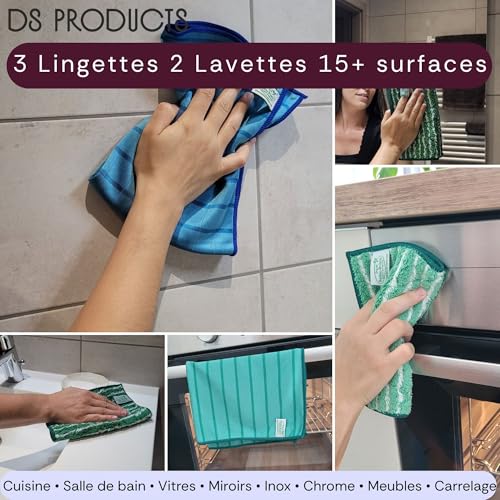 Chiffon en microfibre de bambou durable | Lingettes de haute densité