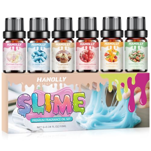 Premium Essential Oil Set Fragrance Oil for Candle & Soap Making Essential Oils for Diffusers for Home Diffuser Oil Scents Aromatherapy Scented Oils (6X10ml)
