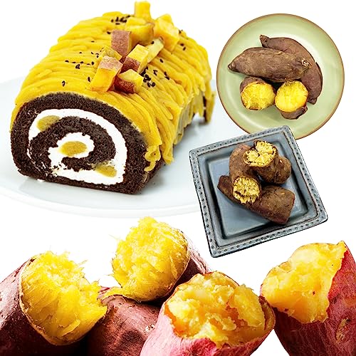 芋國屋 金の芋リッチ プレミアム安納芋ロール 1個 (焼き芋 セット) 紅はるか シルクスイート 安納芋 ケーキ スイーツ さつまいも ギフト 安納芋 冷凍 国産 rollset1
