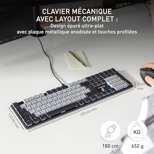 Clavier Profil Bas CHERRY KC 500 MX LP Switch Ivory - 2