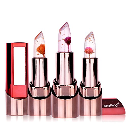 Miniatura 2 de Flor Belleza Crystal Lip Magic Lipstick Temperatura Brillante Jalea Cambio de Color Lápiz labial Color Cambio de Brillo de labios