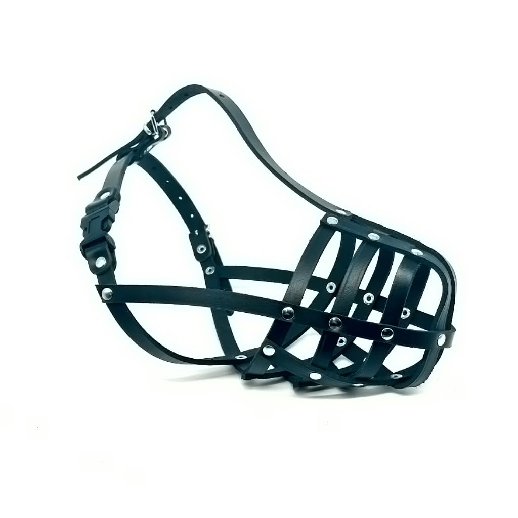 Light Genuine leather Dog Muzzle for Collie & Other similar snouts